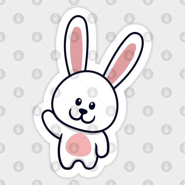 Cute Bunny Cartoon Sticker by garistipis